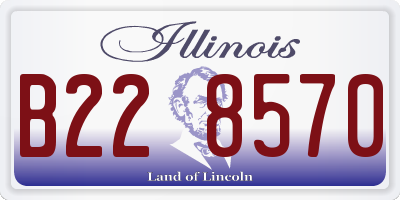 IL license plate B228570