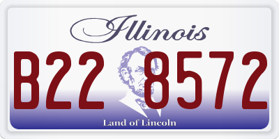 IL license plate B228572
