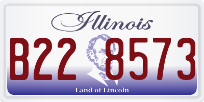 IL license plate B228573