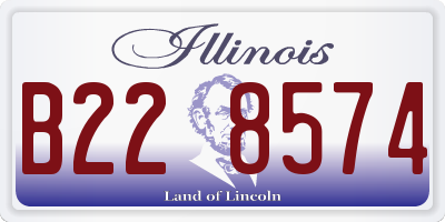 IL license plate B228574