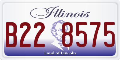 IL license plate B228575