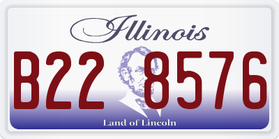 IL license plate B228576