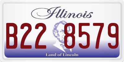IL license plate B228579