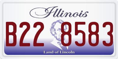 IL license plate B228583