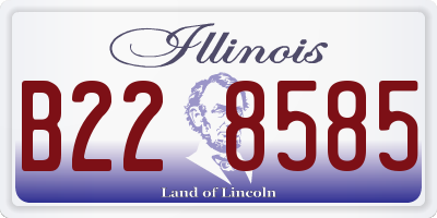 IL license plate B228585