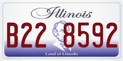 IL license plate B228592