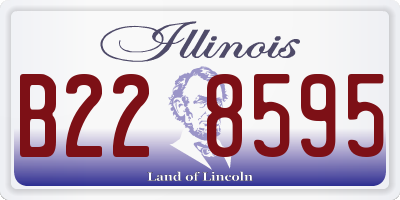 IL license plate B228595