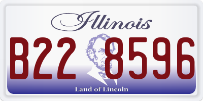 IL license plate B228596