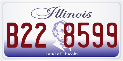 IL license plate B228599