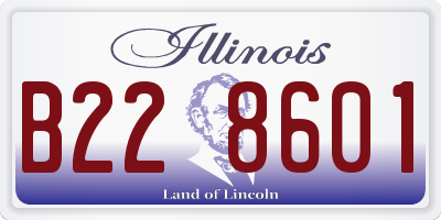 IL license plate B228601