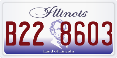 IL license plate B228603