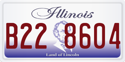 IL license plate B228604