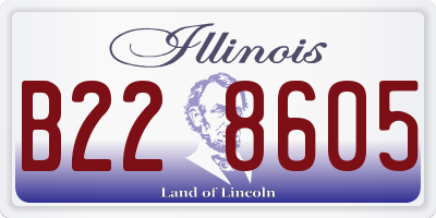 IL license plate B228605