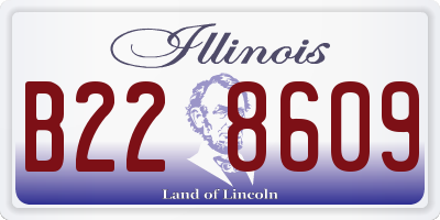 IL license plate B228609