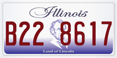 IL license plate B228617