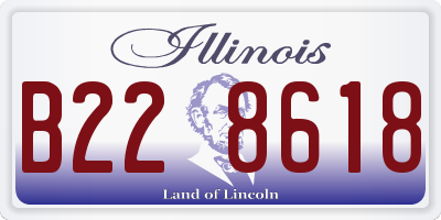 IL license plate B228618