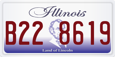 IL license plate B228619