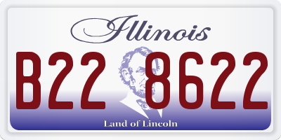 IL license plate B228622