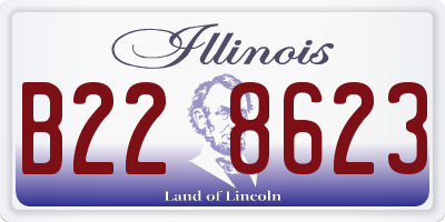 IL license plate B228623