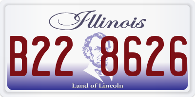 IL license plate B228626