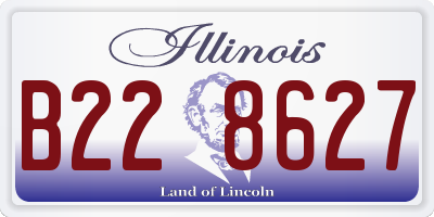 IL license plate B228627