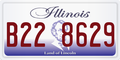 IL license plate B228629