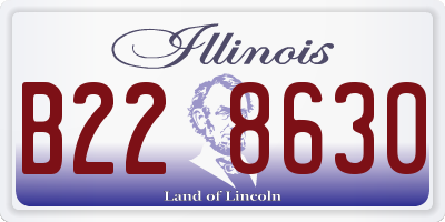 IL license plate B228630