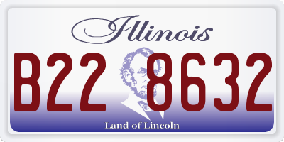 IL license plate B228632
