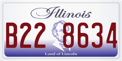 IL license plate B228634