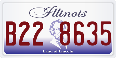IL license plate B228635