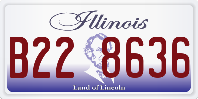 IL license plate B228636