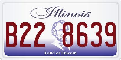 IL license plate B228639