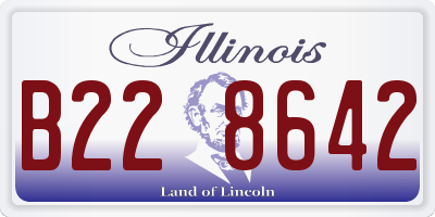 IL license plate B228642