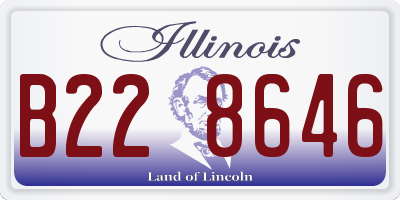 IL license plate B228646