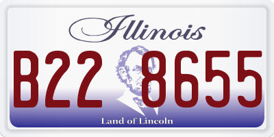 IL license plate B228655