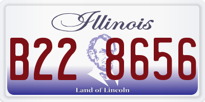 IL license plate B228656