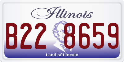 IL license plate B228659