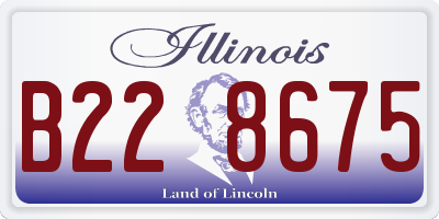 IL license plate B228675