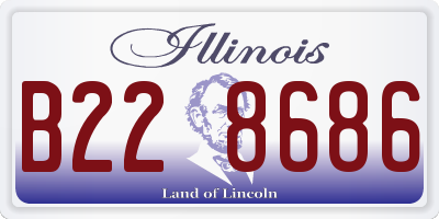IL license plate B228686
