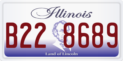 IL license plate B228689