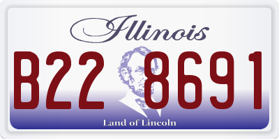 IL license plate B228691
