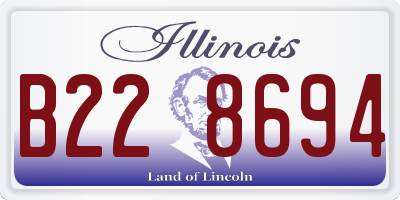 IL license plate B228694