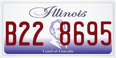 IL license plate B228695