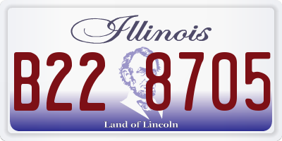 IL license plate B228705
