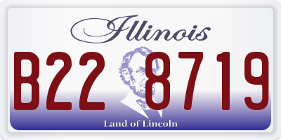 IL license plate B228719