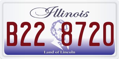 IL license plate B228720