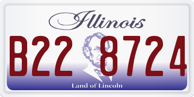 IL license plate B228724