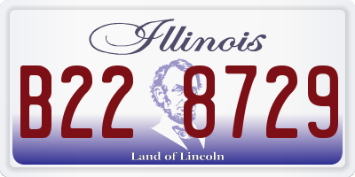 IL license plate B228729