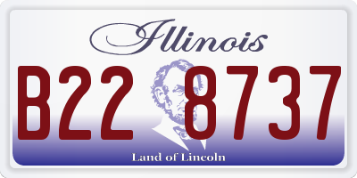 IL license plate B228737