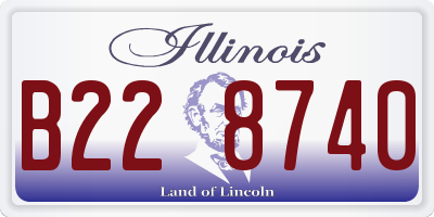 IL license plate B228740